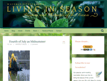 Tablet Screenshot of livinginseason.com